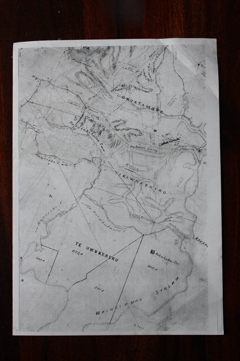 map-TeWharau (from KFearon Te Wharau 1980) 